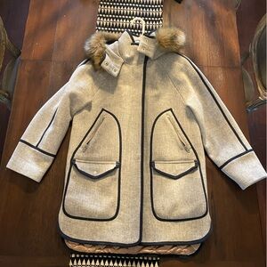 J. Crew Italian stadium cloth by Nelly Gori.